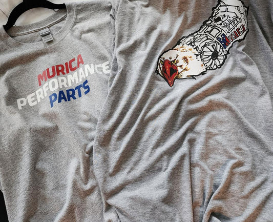 Murica Performance Parts T-Shirt Grey